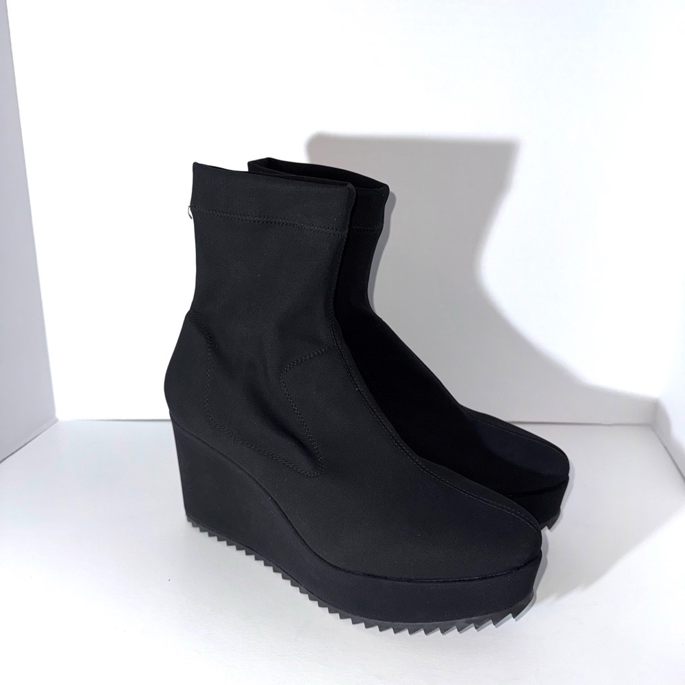 Pedro Garcia Urbana Stretch Sock Wedge Booties